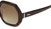 Thumbnail for your product : Longchamp 55MM Hexagon Sunglasses