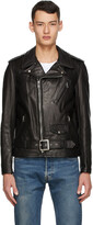 Thumbnail for your product : Schott Black Leather Biker Jacket