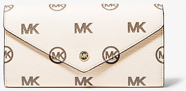 Michael Kors Jet Set Travel Large Logo Debossed Envelope Wallet