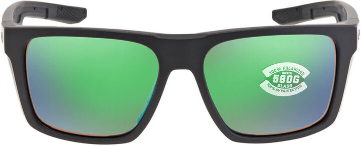 Costa del Mar LIDO Green Mirror Polarized Glass Men's Sunglasses 6S9104 910402 57