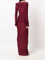 Thumbnail for your product : Alexandre Vauthier Metallic Structured-Shoulder Fitted Gown