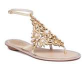 Thumbnail for your product : Rene Caovilla Embellished Metallic Sandals