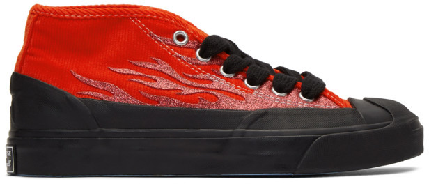 converse red rubber