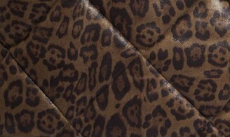 Stand Studio Assante Leopard Print Quilted Top Handle Bag