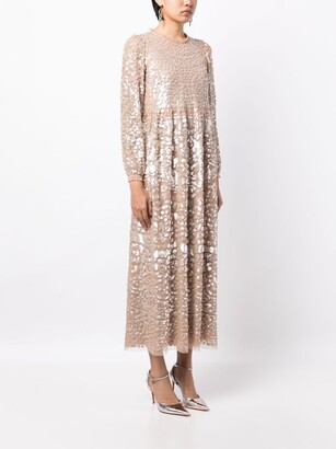 Needle & Thread Lucille sequin-embellished dress