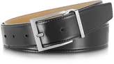 Thumbnail for your product : Moreschi York Black Calf Leather Belt