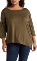 Thumbnail for your product : Cyrus Studded Asymmetric Hem Top