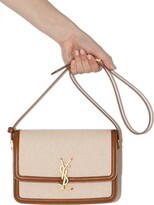 Thumbnail for your product : Saint Laurent medium Solferino canvas satchel