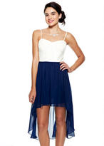 Thumbnail for your product : Delia's Colorblock Lace High-Low Dress