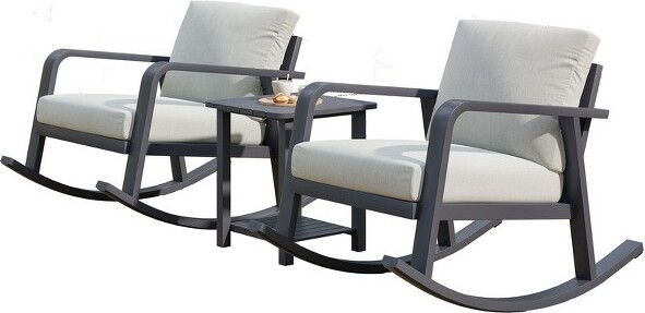 SUGOLD3-SeatOutdoorAluminumPatioFurnitureSetAll-WeatherModernPatioConversationSet(SilverGray)