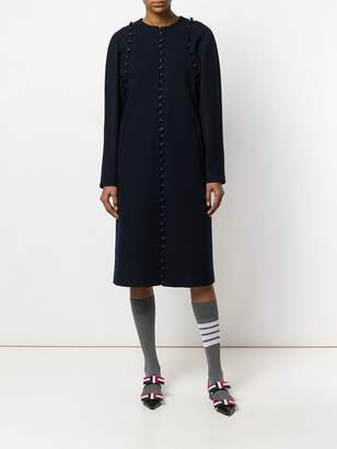 Thom Browne Bridal Button Melton Overcoat