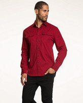 Thumbnail for your product : Le Château Textured Cotton Tailored Fit Shirt