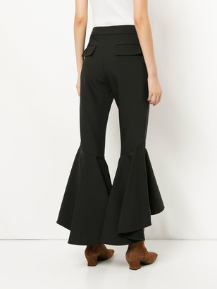 Ellery Full Flare Cropped Trousers