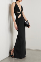 Thumbnail for your product : Mônot Cutout Crepe Maxi Dress - Black