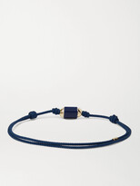 Thumbnail for your product : Luis Morais Lapis Lazuli, 14-Karat Gold And Cord Bracelet
