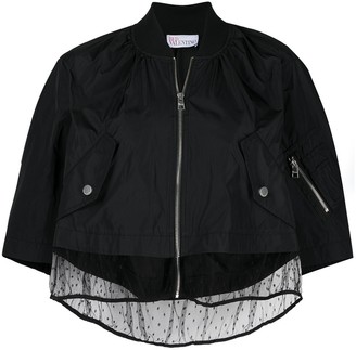 RED Valentino Point D'esprit Cropped Jacket