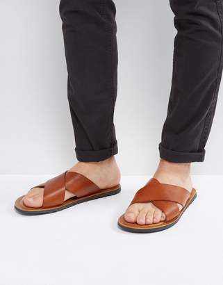 Zign Shoes Leather Mule Sandals