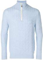 Thumbnail for your product : N.Peal cable half zip sweater