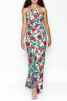 Mystic Embroidered Maxi Dress