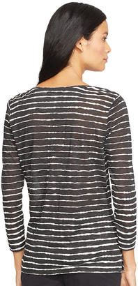Lauren Ralph Lauren Striped Scoopneck Shirt