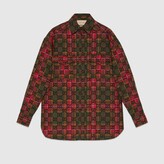 Thumbnail for your product : Gucci GG tartan wool shirt