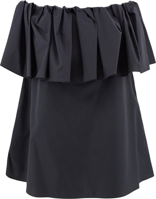 Studio Max Mara Peccati Ruffled Off-Shoulder Top