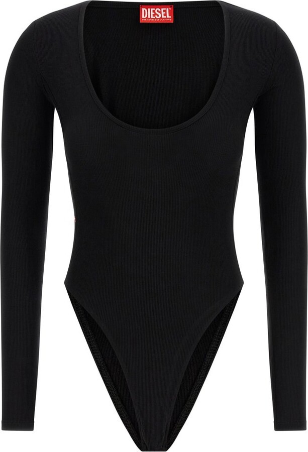 Diesel T-Bodyn Ribbed Thong Bodysuit