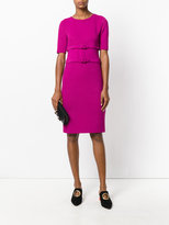 Thumbnail for your product : Armani Collezioni buckle midi dress