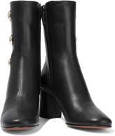 Thumbnail for your product : Chloé Orlando Button-embellished Leather Ankle Boots