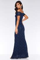 Thumbnail for your product : Quiz Navy Sequin Bardot Maxi Dress