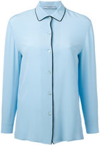 Prada - contrast shirt - women - Soie - 38