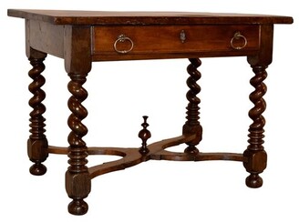 19th-C. French Walnut Library Table - Black Sheep Antiques - Brown