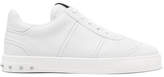 Thumbnail for your product : Valentino Garavani Studded Leather Sneakers - White