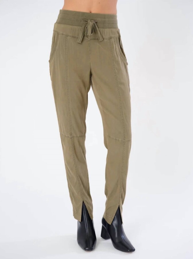 Marrakech Isa Slit Hem Jogger In Oak