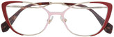 Miu Miu Eyewear - curved cat-eye glasses