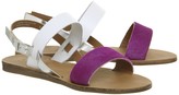 Thumbnail for your product : Office Honey Sling Back Sandals Purple Pony With White Silver Mix