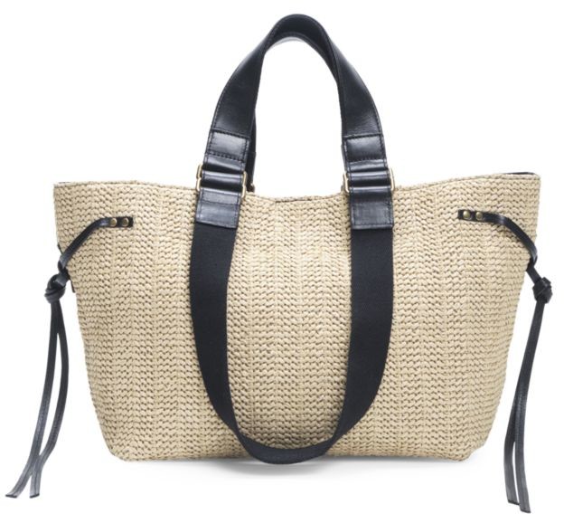 Isabel Marant Bagya LeatherTrimmed Woven Tote ShopStyle