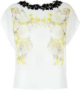 Giambattista Valli - blouse imprimée à application de fleurs