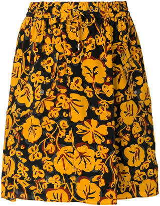 Kenzo Floral Leaf mini skirt
