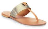 Thumbnail for your product : Joie Nice Metallic Leather Thong Sandals