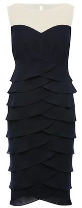 M&Co Colour block ruffle dress