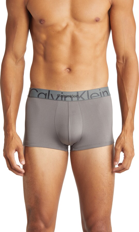 Calvin Klein Embossed Icon Micro Low Rise Trunks - ShopStyle Boxers