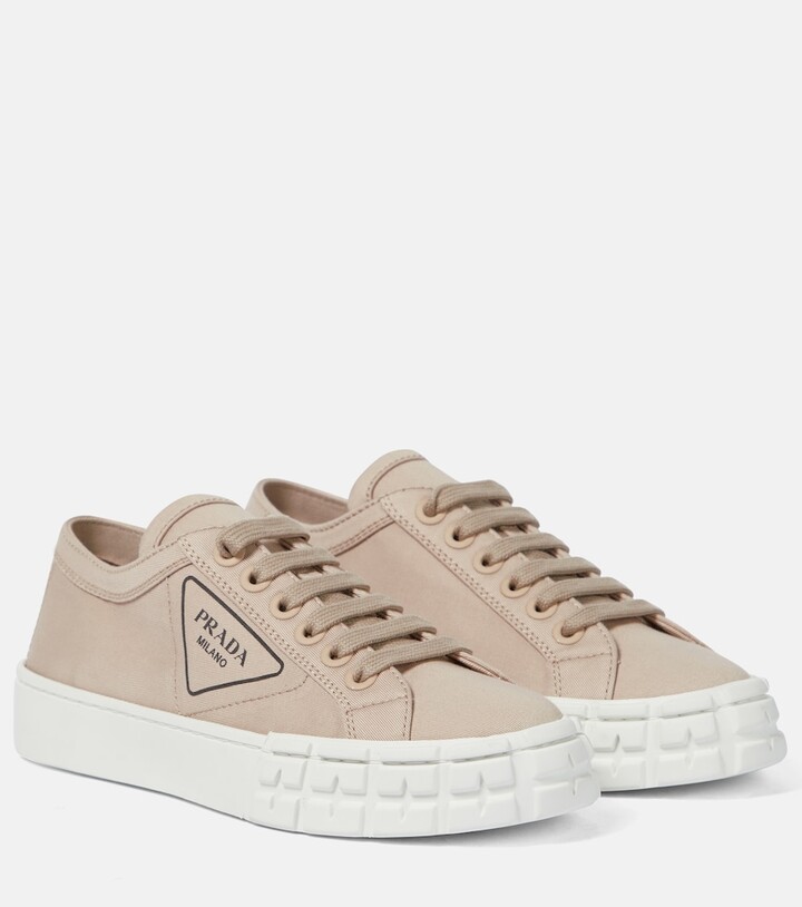 Prada Wheel canvas sneakers - ShopStyle Trainers & Athletic
