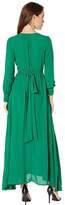 Thumbnail for your product : Unique Vintage Long Sleeve Farrah Maxi Dress (Black/Silver) Women's Dress