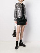 Thumbnail for your product : P.A.R.O.S.H. Sequin Cropped Jacket