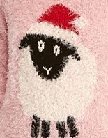 Thumbnail for your product : Fashion Union Sequin Sheep Christmas Jumper
