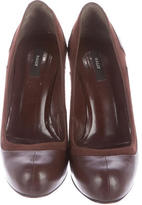 Thumbnail for your product : Bally Leather Platform Pumps