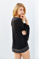 Thumbnail for your product : Urban Outfitters Ecote Embroidered Tunic Top