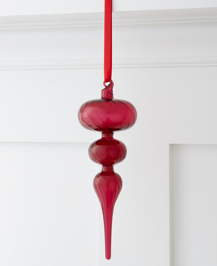 Holiday Lane Burgundy and Blush Burgundy Finial, Created for Macy's