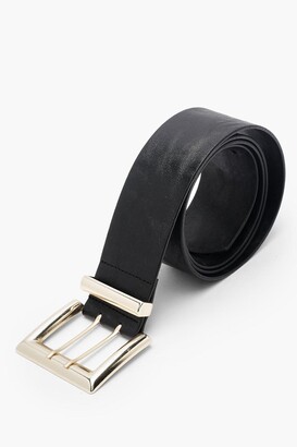 boohoo Plus Leather Look Chunky Waist Belt